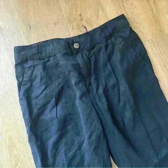 YFB Young Fabulous and Broke Tencel Black Pants Trousers Crop Medium - Picture 3 of 6